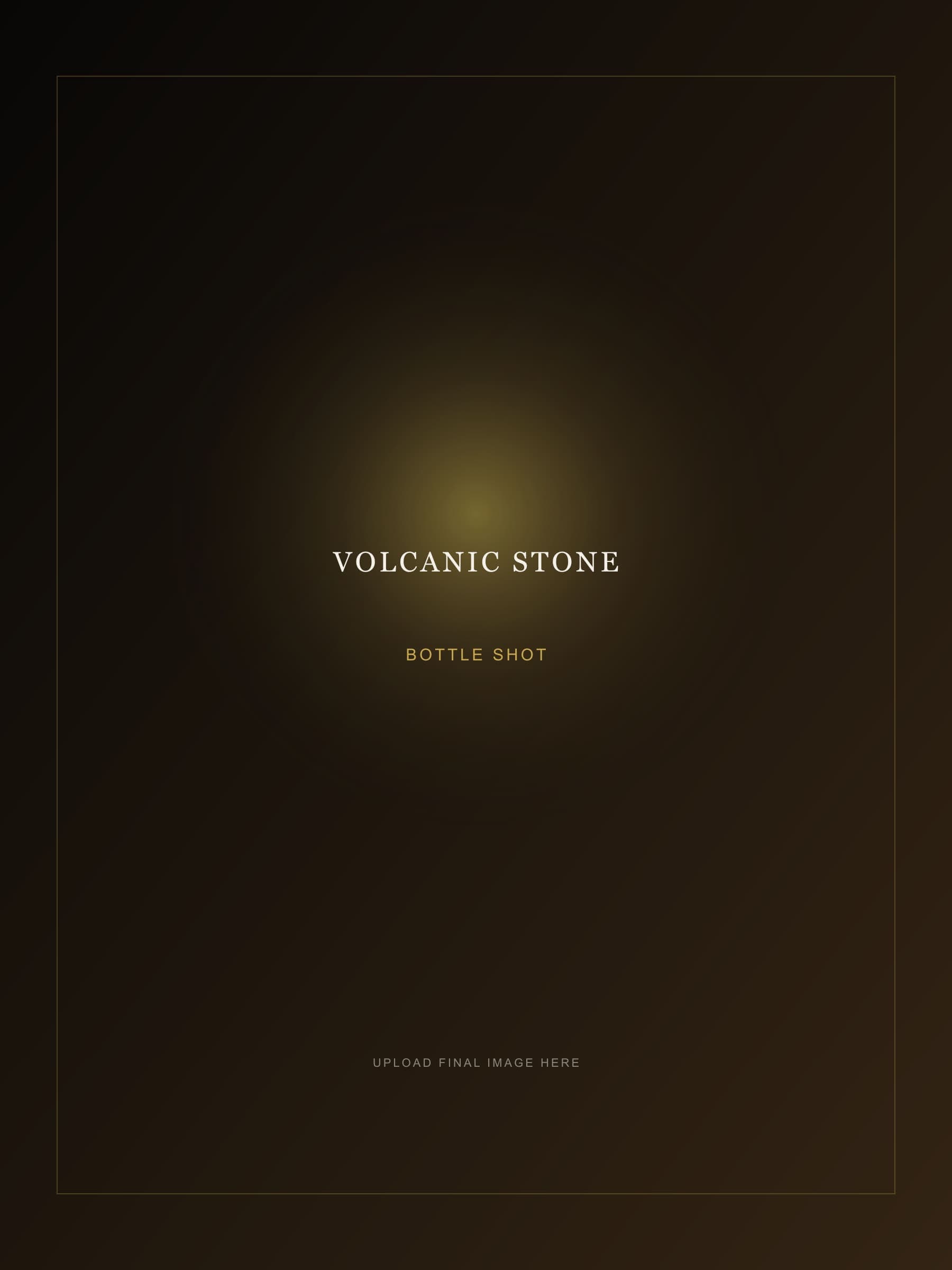 FONDJO RACINE volcanic stone bottle campaign